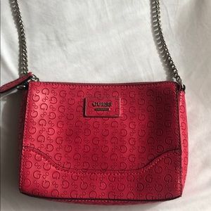 Red guess shoulder bag